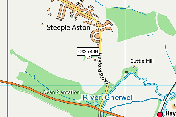 OX25 4SN map - OS VectorMap District (Ordnance Survey)