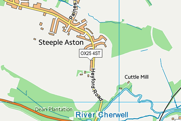 OX25 4ST map - OS VectorMap District (Ordnance Survey)