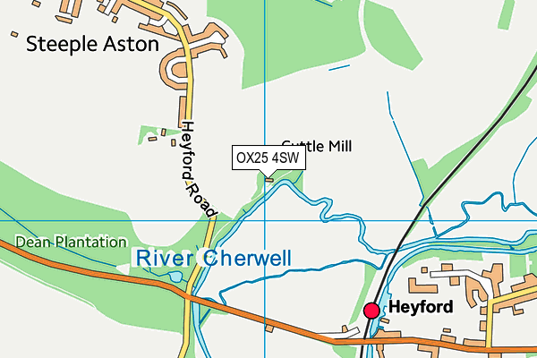 OX25 4SW map - OS VectorMap District (Ordnance Survey)