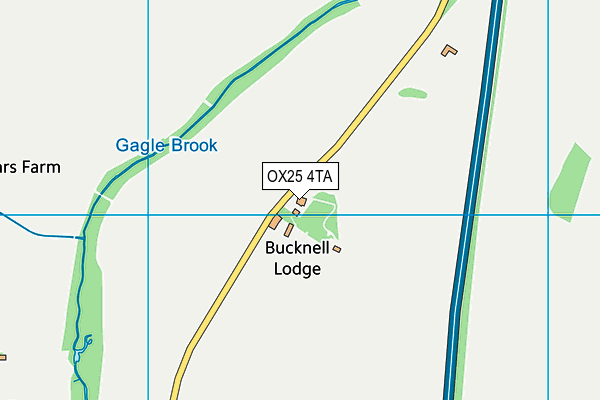 OX25 4TA map - OS VectorMap District (Ordnance Survey)