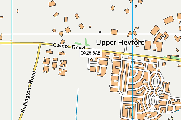 Heyford Park Free School map (OX25 5AB) - OS VectorMap District (Ordnance Survey)