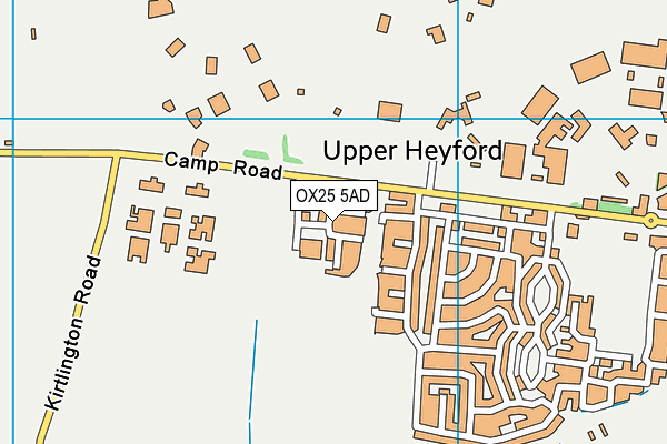 OX25 5AD map - OS VectorMap District (Ordnance Survey)
