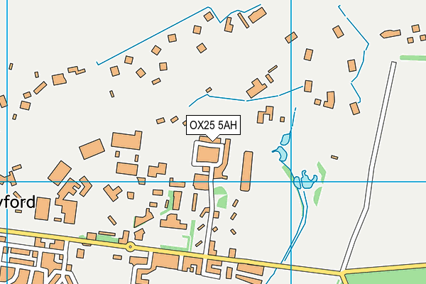 OX25 5AH map - OS VectorMap District (Ordnance Survey)