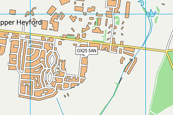 OX25 5AN map - OS VectorMap District (Ordnance Survey)