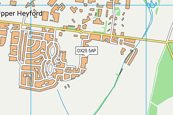 OX25 5AP map - OS VectorMap District (Ordnance Survey)