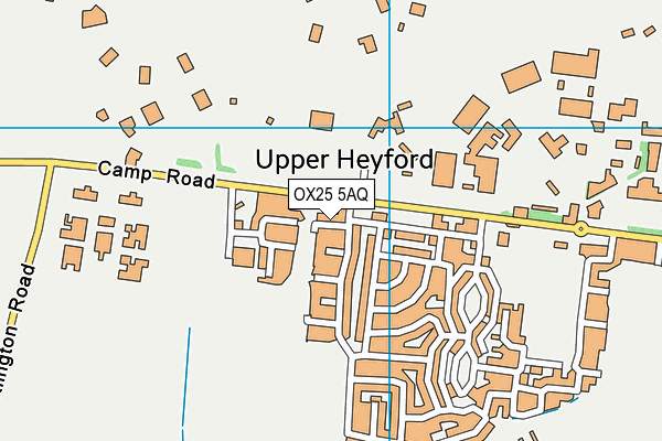 OX25 5AQ map - OS VectorMap District (Ordnance Survey)
