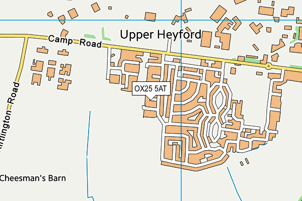 OX25 5AT map - OS VectorMap District (Ordnance Survey)