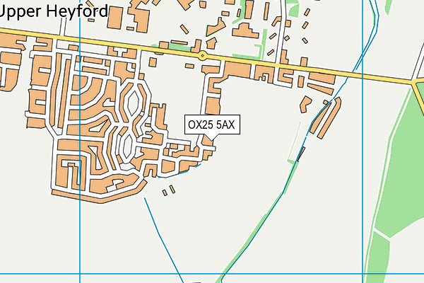 OX25 5AX map - OS VectorMap District (Ordnance Survey)
