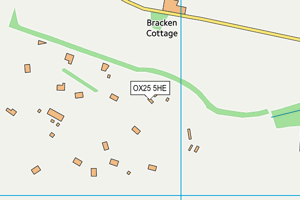 OX25 5HE map - OS VectorMap District (Ordnance Survey)