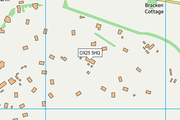OX25 5HQ map - OS VectorMap District (Ordnance Survey)