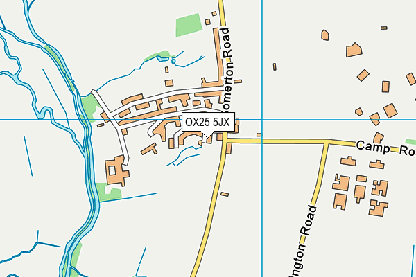 OX25 5JX map - OS VectorMap District (Ordnance Survey)