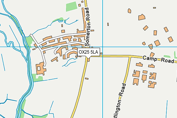 OX25 5LA map - OS VectorMap District (Ordnance Survey)