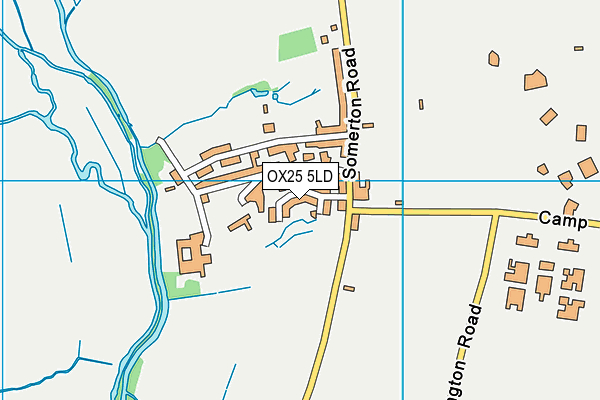 OX25 5LD map - OS VectorMap District (Ordnance Survey)