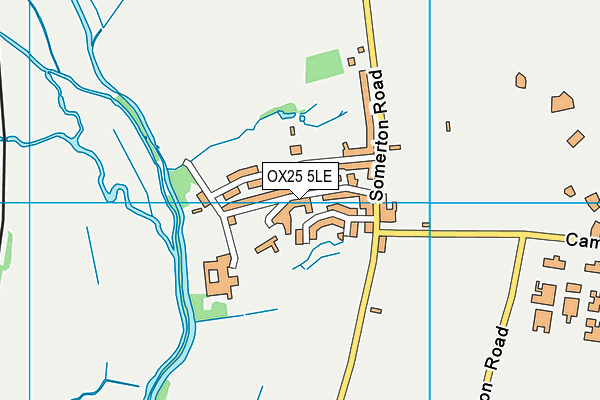 OX25 5LE map - OS VectorMap District (Ordnance Survey)