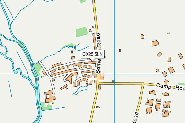 OX25 5LN map - OS VectorMap District (Ordnance Survey)
