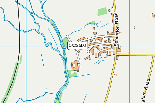 OX25 5LQ map - OS VectorMap District (Ordnance Survey)