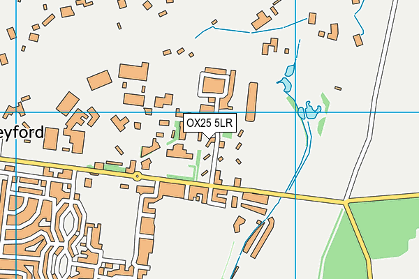 OX25 5LR map - OS VectorMap District (Ordnance Survey)