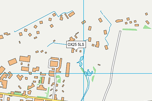 OX25 5LS map - OS VectorMap District (Ordnance Survey)