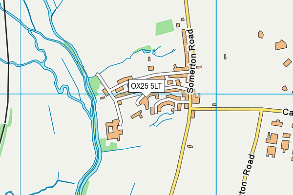 OX25 5LT map - OS VectorMap District (Ordnance Survey)