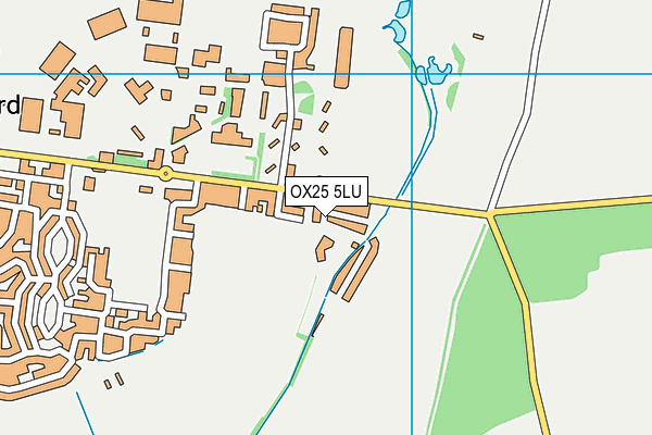 OX25 5LU map - OS VectorMap District (Ordnance Survey)