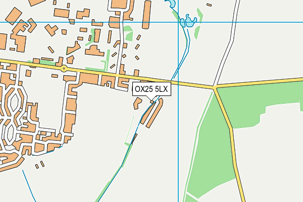 OX25 5LX map - OS VectorMap District (Ordnance Survey)