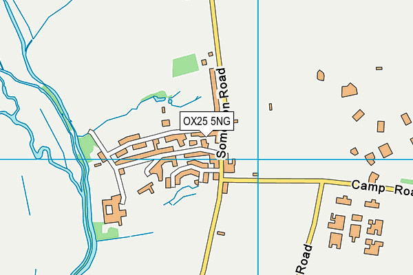 OX25 5NG map - OS VectorMap District (Ordnance Survey)