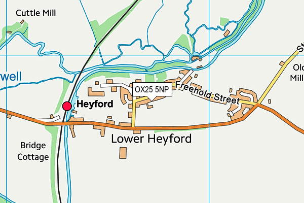 OX25 5NP map - OS VectorMap District (Ordnance Survey)