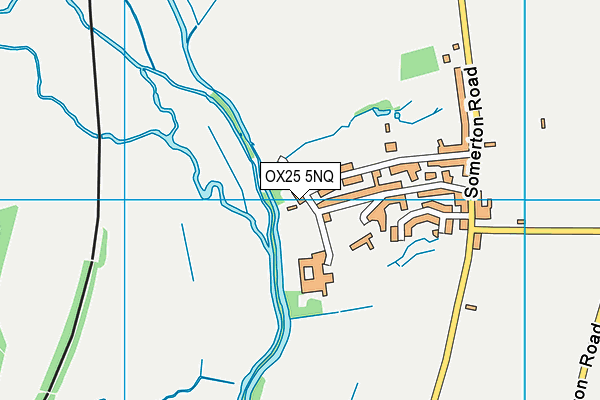 OX25 5NQ map - OS VectorMap District (Ordnance Survey)