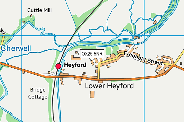 OX25 5NR map - OS VectorMap District (Ordnance Survey)