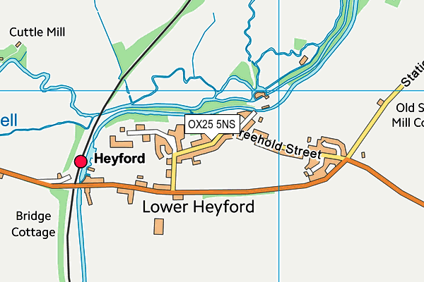 OX25 5NS map - OS VectorMap District (Ordnance Survey)