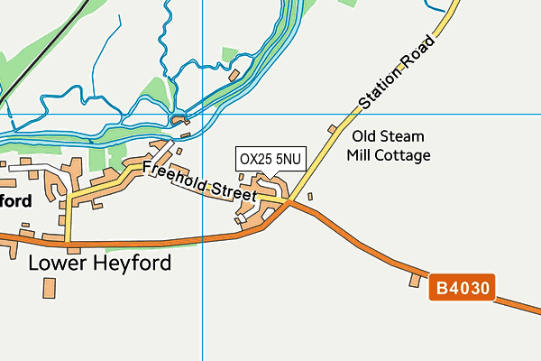 OX25 5NU map - OS VectorMap District (Ordnance Survey)