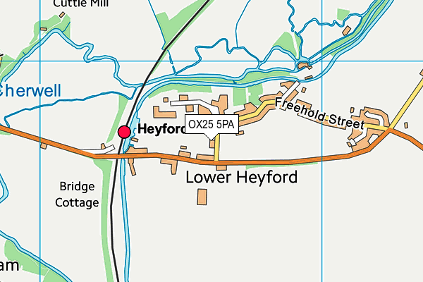 OX25 5PA map - OS VectorMap District (Ordnance Survey)