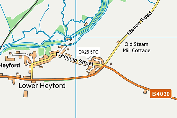 OX25 5PQ map - OS VectorMap District (Ordnance Survey)