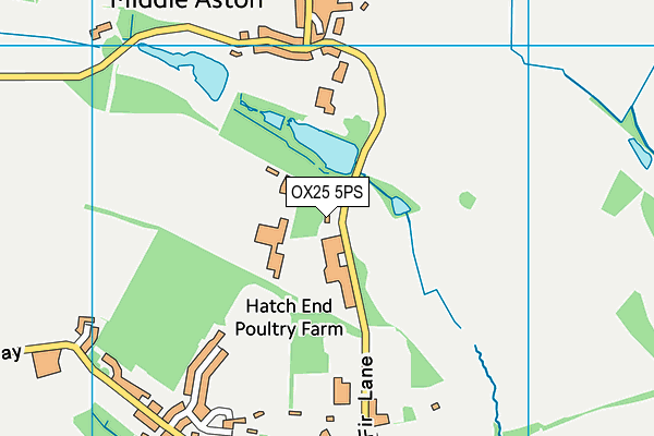 OX25 5PS map - OS VectorMap District (Ordnance Survey)