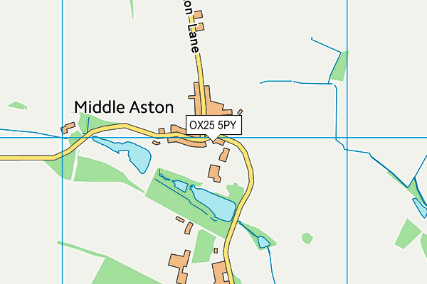 OX25 5PY map - OS VectorMap District (Ordnance Survey)