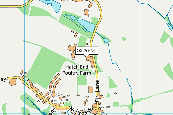 OX25 5QL map - OS VectorMap District (Ordnance Survey)