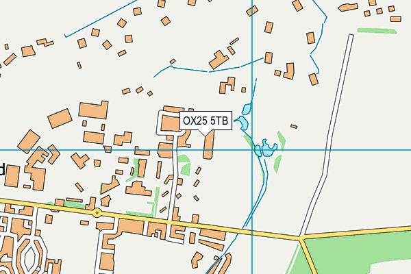 OX25 5TB map - OS VectorMap District (Ordnance Survey)