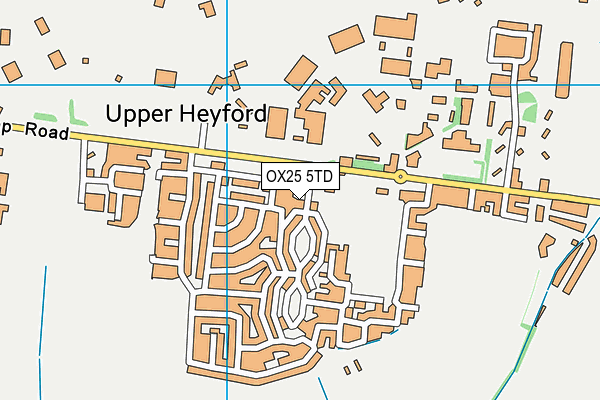 OX25 5TD map - OS VectorMap District (Ordnance Survey)