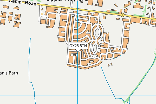 OX25 5TN map - OS VectorMap District (Ordnance Survey)