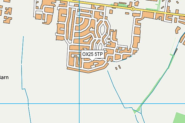 OX25 5TP map - OS VectorMap District (Ordnance Survey)