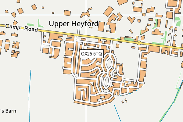 OX25 5TQ map - OS VectorMap District (Ordnance Survey)