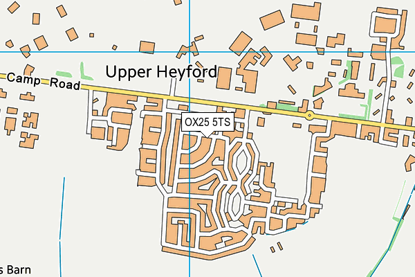 OX25 5TS map - OS VectorMap District (Ordnance Survey)