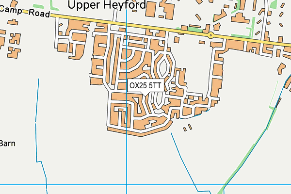 OX25 5TT map - OS VectorMap District (Ordnance Survey)