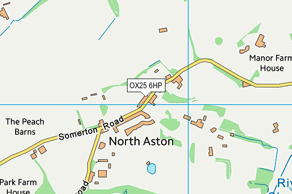 OX25 6HP map - OS VectorMap District (Ordnance Survey)