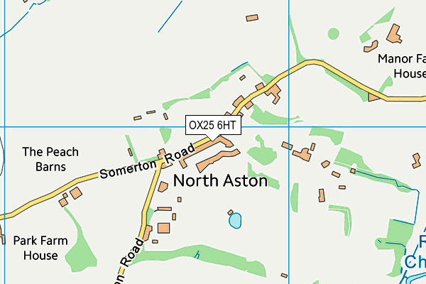 OX25 6HT map - OS VectorMap District (Ordnance Survey)