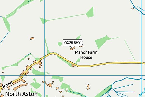 OX25 6HY map - OS VectorMap District (Ordnance Survey)