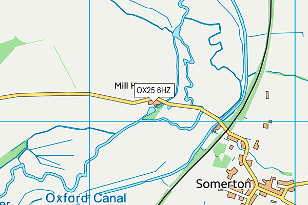 OX25 6HZ map - OS VectorMap District (Ordnance Survey)