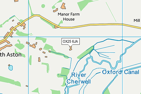 OX25 6JA map - OS VectorMap District (Ordnance Survey)