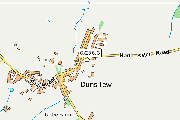 OX25 6JG map - OS VectorMap District (Ordnance Survey)