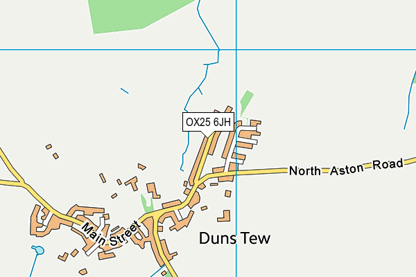 OX25 6JH map - OS VectorMap District (Ordnance Survey)